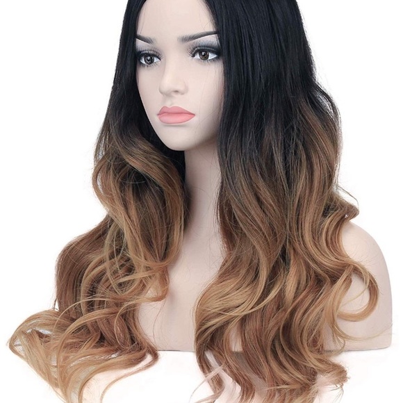 ?JESIMEA 26” BROWN BLACK OMBRÉ Wig *NWT*?